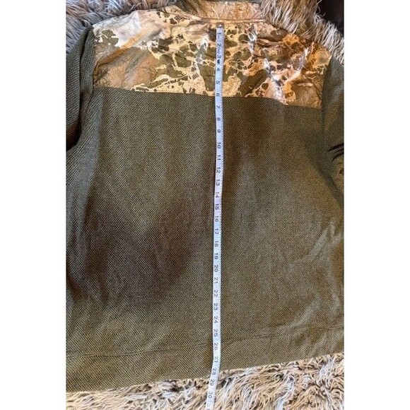 Mens XL RealTree Jacquard Fleece Pullover Timber‎ Camo Camouflage Jacket Shirt - Picture 13 of 14